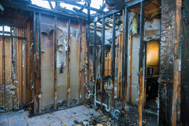 Professional Soot Cleanup technician working in Dayton, KY